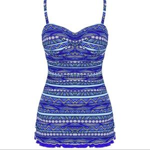 Hilor Women's Tummy Control One Piece Swimsuit